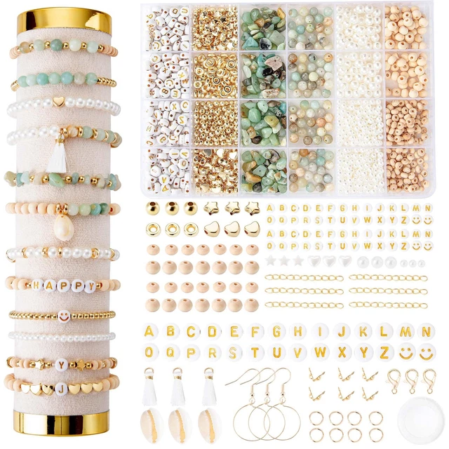 Kit Perline Per Braccialetti Fai Da Te - 5800 Pezzi Con Lettere E Accessori Per Creazioni - Foto 11
