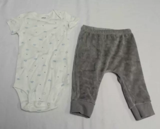 Carter's Babys 3-Piece Terry Little Jacket Bear Set MP7 Grey/Ivory Size 6 Months