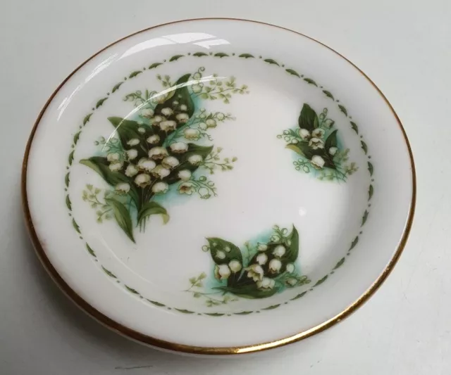 Royal Albert Flower of the Month Series Lily of the Valley Butter Pat c1970-2009