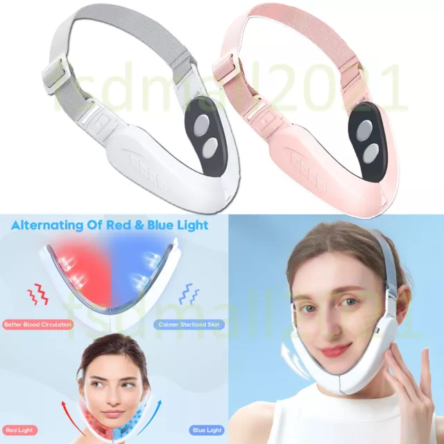 Electric V-Face Slimming Vibration Massager Photon Therapy Double Chin Removal