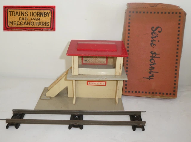 HORNBY Cabine sémaphorique Poste d’aiguillage jouet ancien train boite échelle 0