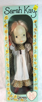 Vintage Sarah Kay Pedigree 19" Doll From England - Holly Hobbie Style #2  In Box
