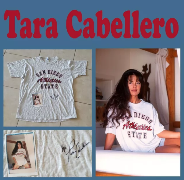 Tara Caballero San Diego State Shirt own/worn/signed & autographed