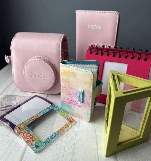 Fujifilm Instax Mini 7S LOT. 8 items- Case, Frame, Stickers, Magnets, Albums+