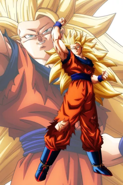 Dragon Ball Super Poster Goku Blue Kaioken 12inx18in Free Shipping