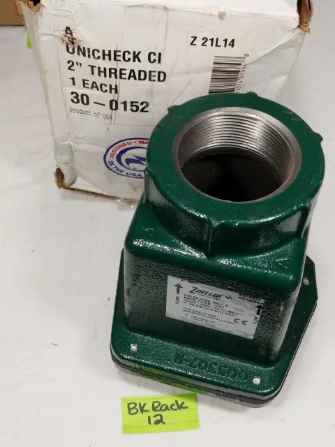 ZOELLER 30-0152 Full Flow Check Valve Single Flow 2" New-Old Stock