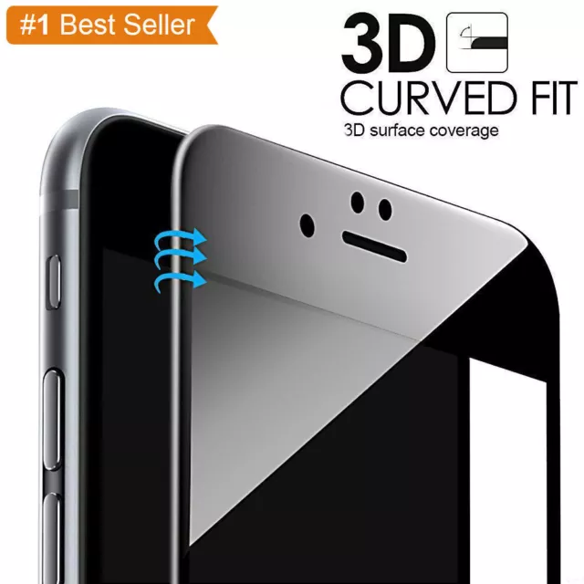 Full Cover Tempered Glass 3D Curved Screen Protector For iPhone 7 / 8