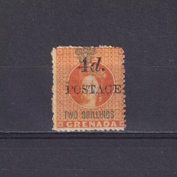 GRENADA 1888, SG# 41, CV £50, 4d on 2s orange, QV, MH
