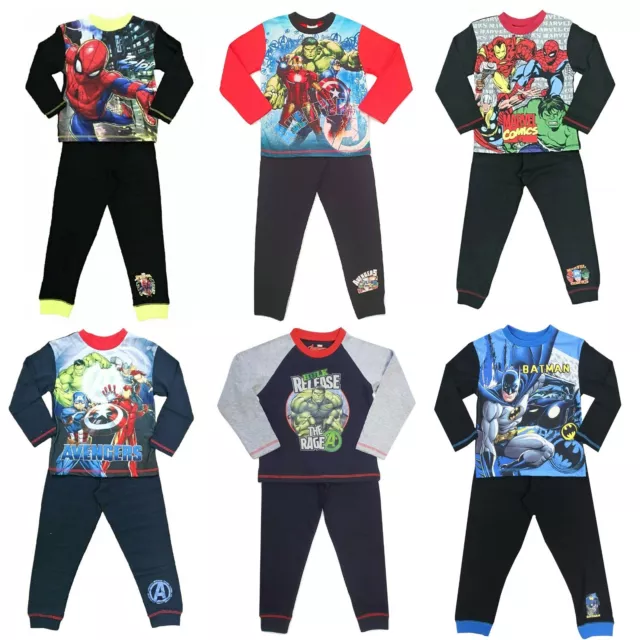 Avengers Marvel Hulk Spiderman Batman Thor Iron Man Pigiama Ragazzi 4-10 anni