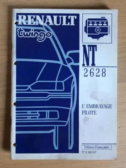 (337A) Manuel d'atelier RENAULT - Twingo, L'embrayage pilote, 1996.