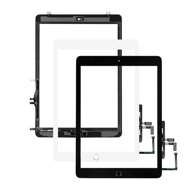 Touch Screen Glass Panel + Home Button For iPad 5th Gen 2017 9.7" A1822 A1823