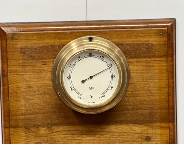 Nautical Retro Style Old Ship Brass Metal Barigo Barometer Made in Germany