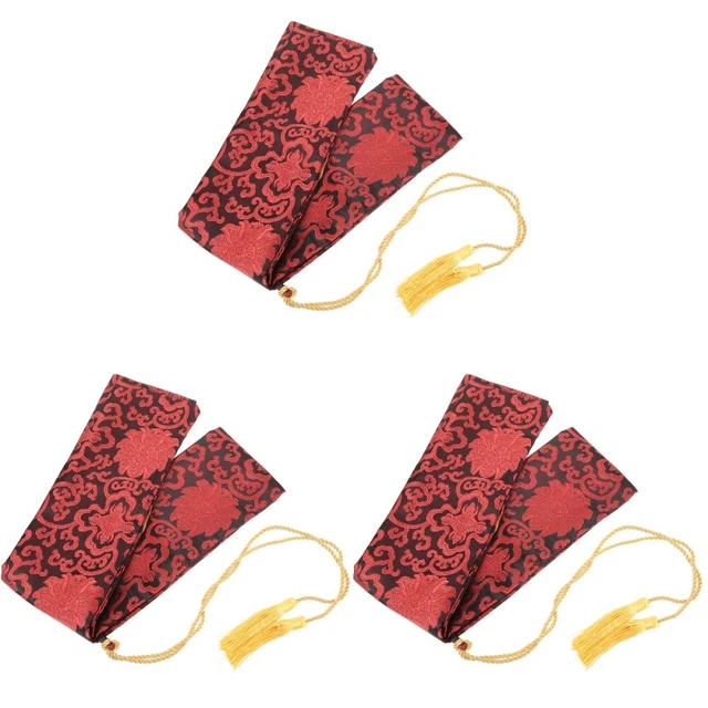 3x portable katanas soie sac en soie pochette en soie pour extérieur