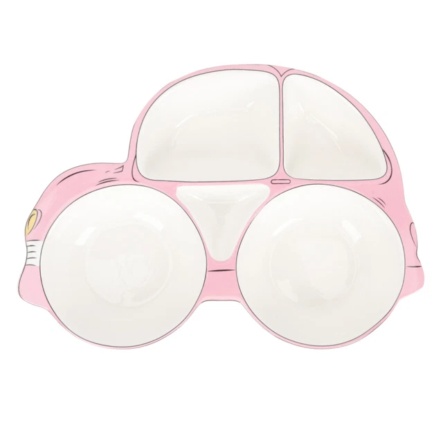 Ensemble d'assiettes et de bols bébé panda - Assiette en plastique personnalisée pour enfants, bol à céréales - Vaisselle pour enfants pour les repas - Ensemble d'assiettes et de bols jungle