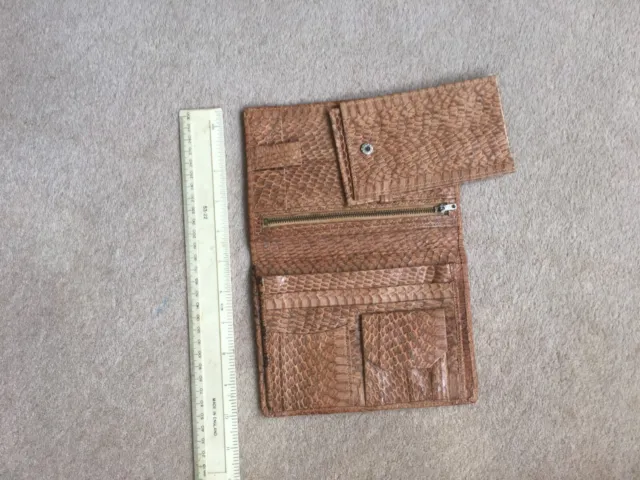 Snakeskin wallet large - unused