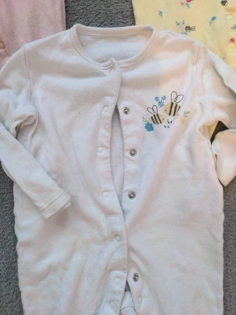 Pacchetto bambine 6-9 mesi vestiti pigiama tute da letto x 5 3