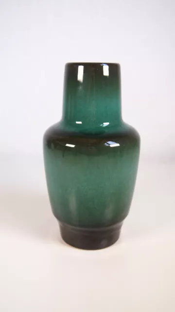 Vintage Vase Steuler Keramik Grün Schwarz WGP MCM 50s 60s 70s Fat Lava Ära 3