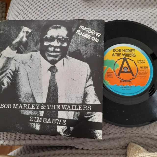 Bob Marley & The Wailers - Zimbabwe UK 7" Single A Label Demo Promo