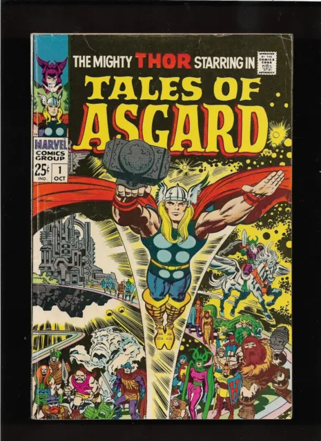 1968 1st ISSUE  MIGHTY THOR STARRING in " TALES OF ASGARD "  MARVEL COMIC BOOK