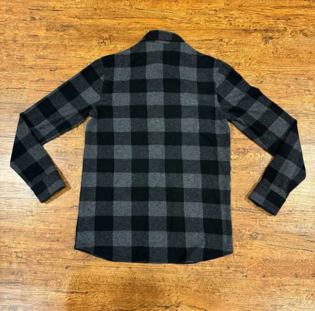 FAHERTY BLACK GRAY Plaid Legend Sweater Shirt Casual Button Up Flannel ...