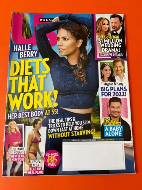 HALLE BERRY * JULIANNE HOUGH * RYAN SEACREST January 10 2022 US WEEKLY MAGAZINE