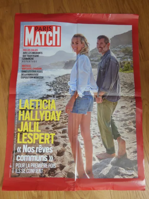 Laeticia Hallyday / Jalil Lespert / Affiche / Paris Match /80X60/ 2021