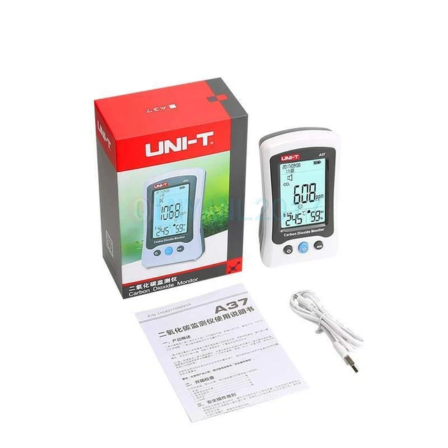 UNI-T A37 Carbon Dioxide CO2 Detector Laser Air Quality Temp Humidity Monitor