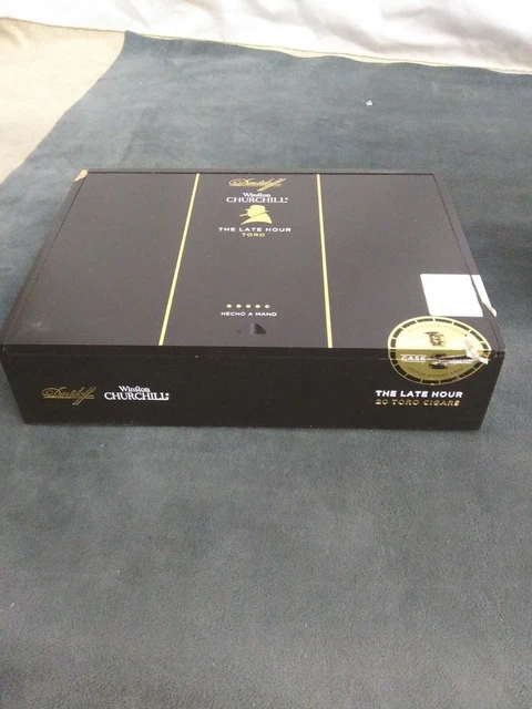 Davidoff Winston Churchill Empty Cigar Box -- The Late Hour Churchill cigars.