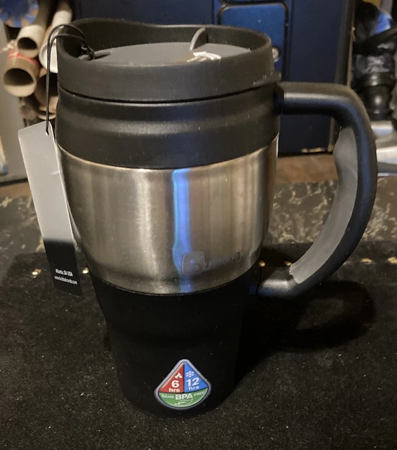 BUBBA 34 Oz Insulated Travel Mug Stainless Steel Thermal Coffee Cup Handle Black