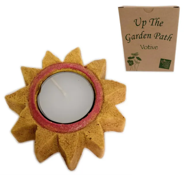 RUSS Tea Light Novelty SUN Candle Holder Gardening Decorative Ornament Votive UK