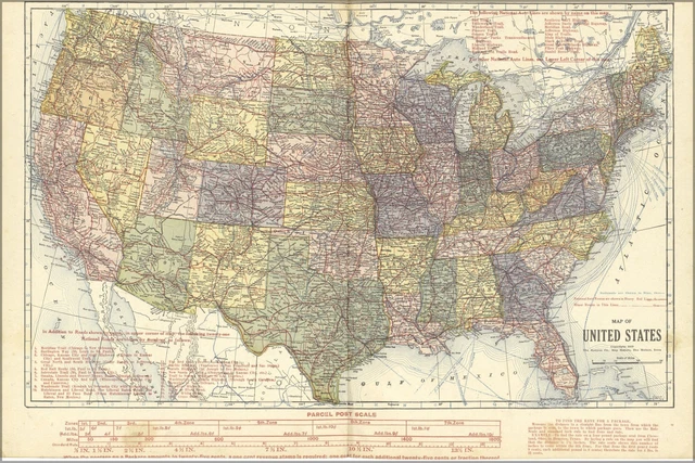 POSTER MANY SIZES Map Of United - Poster Many Sizes Map Of United States Of.webp