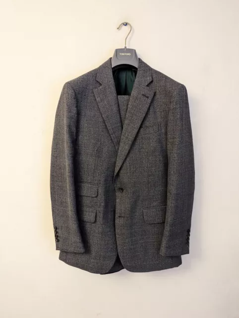 Cad & The Dandy Men's Bespoke Grey Prince Of Wales Check Suit