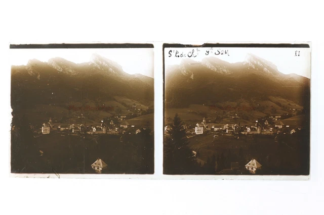 Montagne France Photo Plaque P9T8n13 Vintage Stereo