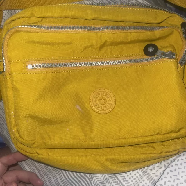 KIPLING RETH CROSSBODY Bag in Golden Poppy Yellow $22.50 - PicClick