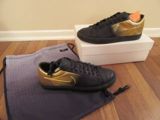 Nike Blazer Low SP / Pedro Lourenco Size 11.5 Black Gold 718798 008 Brand New DS