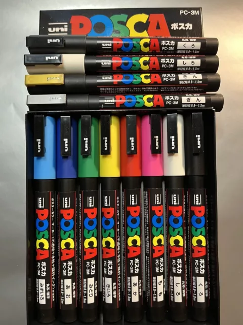 Posca PC-3M Paint Marker Art Pen-12 Pen Set