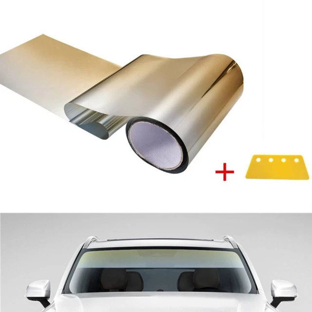 Parabrezza auto pellicola parabrezza tinta strisce bandiera oro graduale