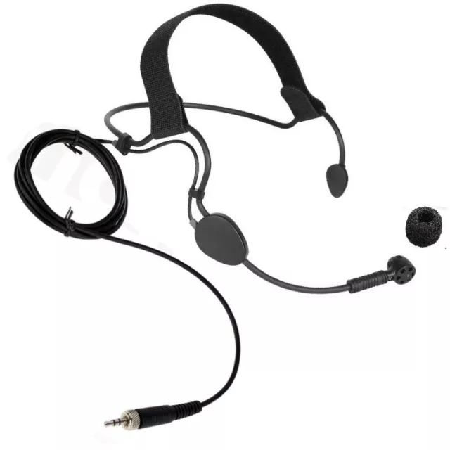 Headset Microphone  for Sennheiser ME 3 mic with Windscreen 3.5 mm (1/8 in) TRS