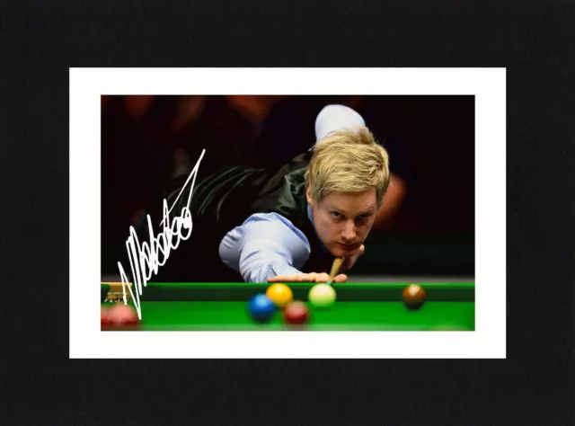 8X6 Mount NEIL ROBERTSON Signed Autograph PHOTO Gift SNOOKER Ready To Frame