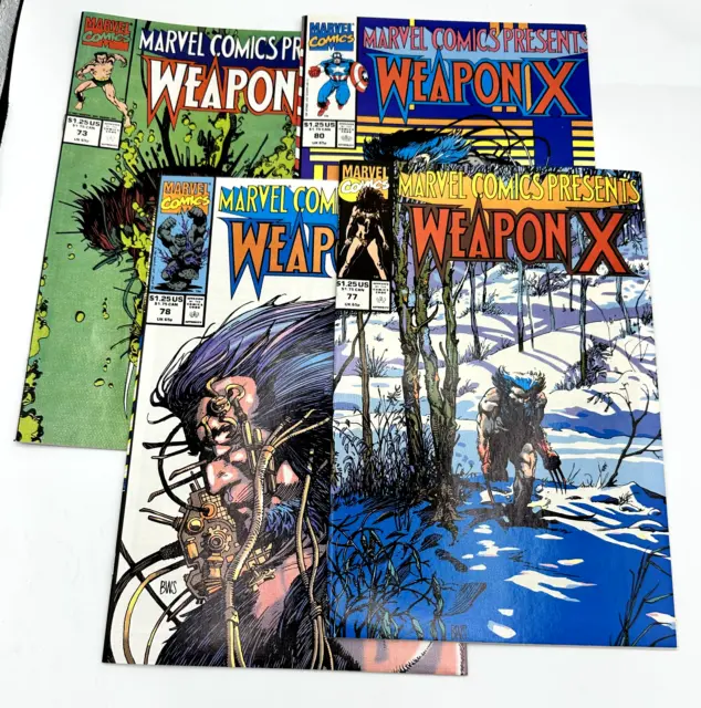 Marvel Comics Presents Weapon X lot of 9 73, 75, 77-84 Near complete run NM 1991