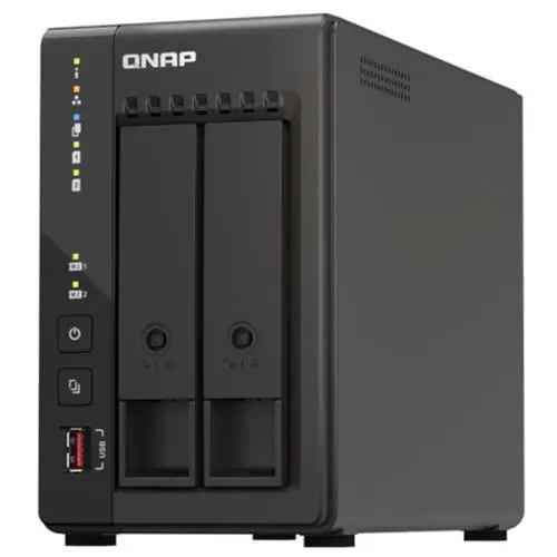 QNAP TS-253E-8G Work Group/ SOHO/ Home 2-Bay NAS Server, Intel Quad Core Celeron
