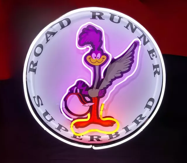 New Road Runner Super Bird Neon Light Sign Lamp 18"x18" With HD Vivid Printing