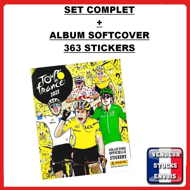 Album Panini Tour de France 2023 Set Complet à Coller Softcover Cahier Souple