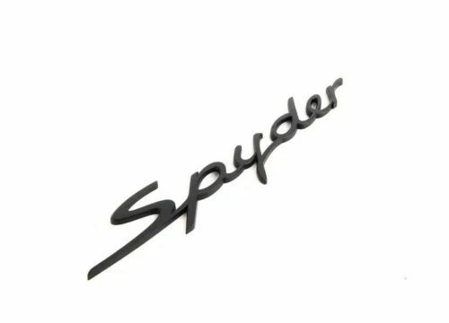 NEW OEM Porsche Boxster 987 Spyder Rear Emblem Logo MATT BLACK 98755923903