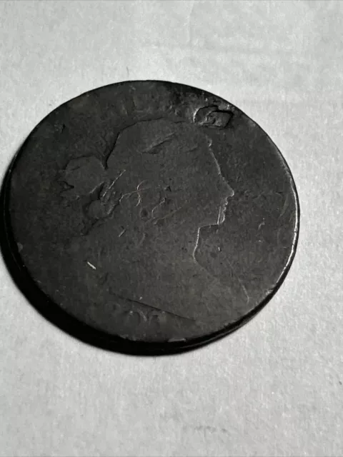 1803 Draped Bust Large Cent 1c Circulated Damaged See Pics