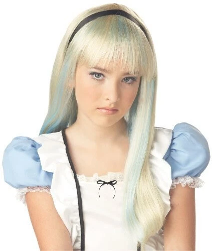 (One Size, Blonde/blue) - California Costumes Alice In Wonderland Child Wig
