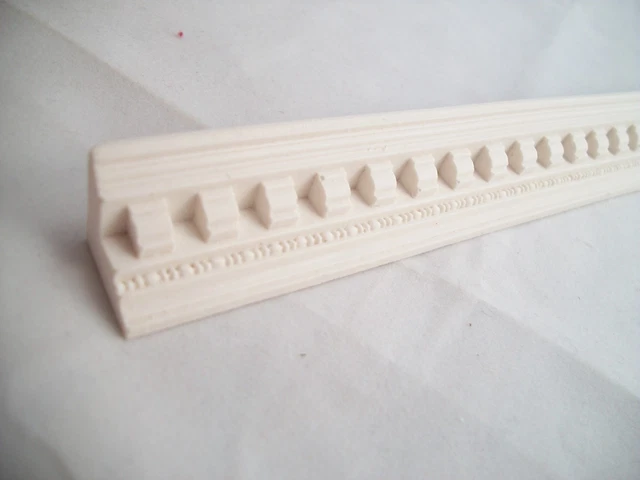 MOLDING - PLASTER DENTIL   UMM23 dollhouse polyresin miniature 1/12 & 1/6 scale