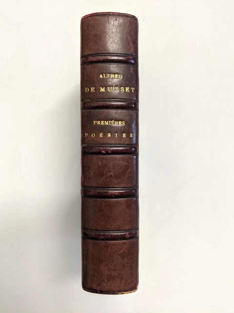 Antique French Poetry Book 1906 Premieres Poesies Alfred De Musset