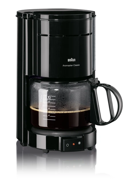 Braun KF47/1 10 Tassen Filterkaffeemaschine (Schwarz) Schwarz