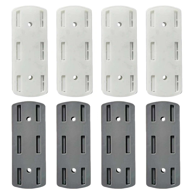 Soporte de enchufe de escritorio autoadhesivo sin punzones autoadhesivo reparador de enchufes de escritorio 10,2*4 cm